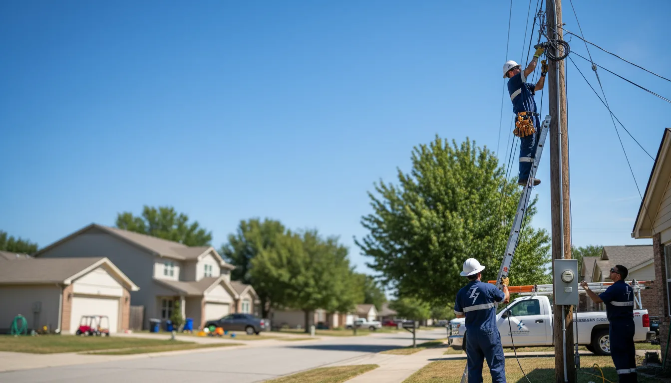Residential electrician providing installation services in Centerville, UT